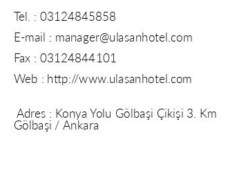 Ulaan Hotel iletiim bilgileri